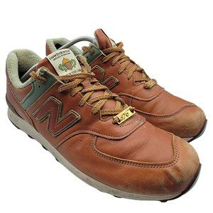 New Balance 576 Mens 13 The Royal Oak Brown Leather Casual Comfort Shoes